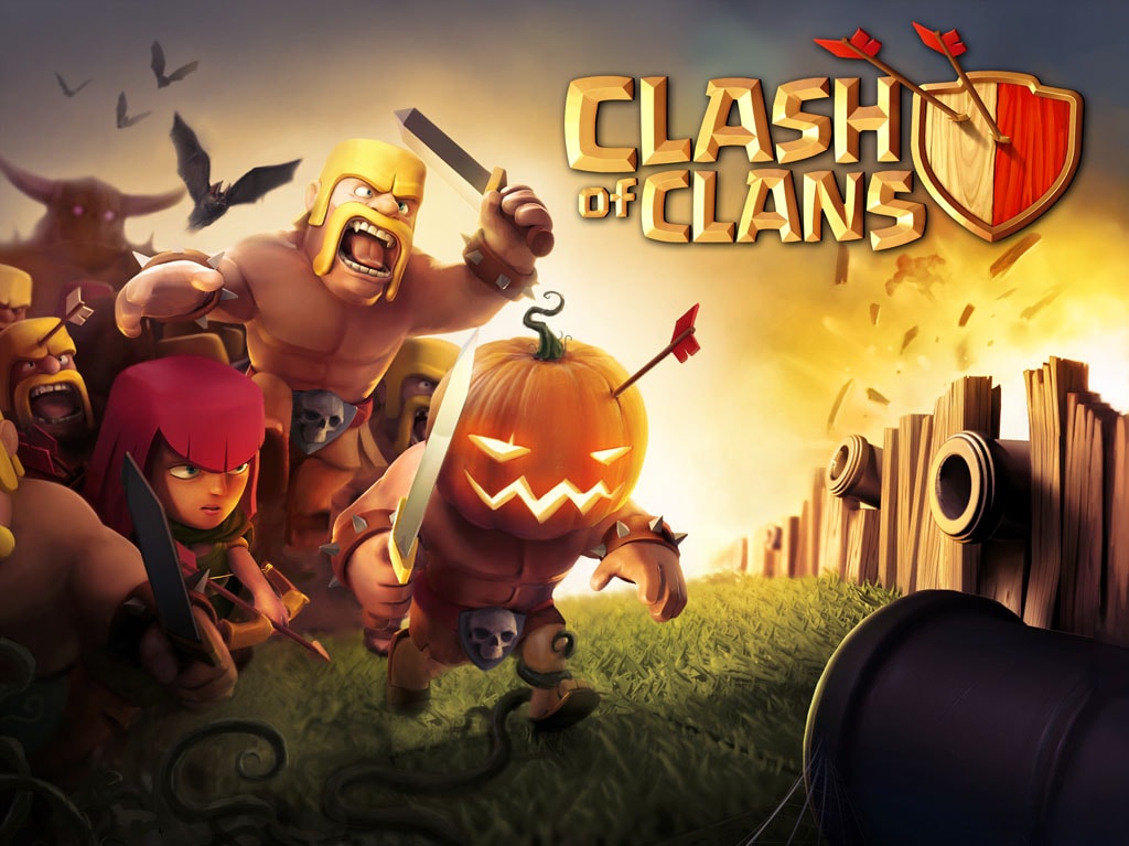 لودینگ کلش اف کلنز loading صفحه بارگزاری clash of clans هالووین جشن