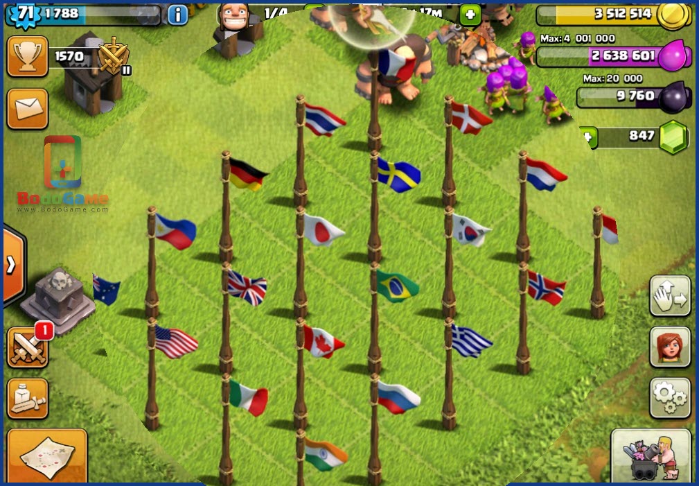 clash of clans national flag deleted